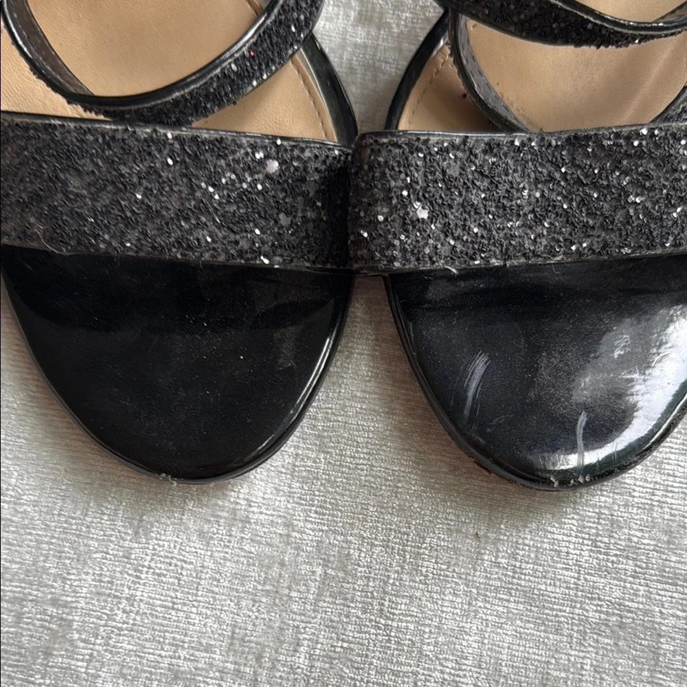 Jewel Badgley Mischka Black Patent Leather Heels